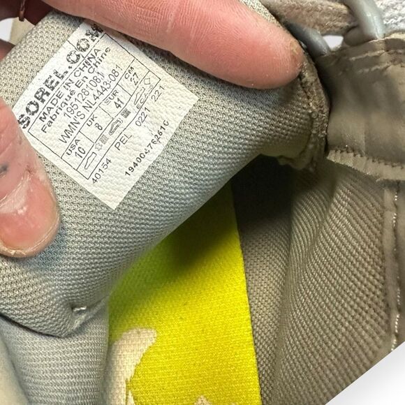 SOREL Women’s Out ’N About Wedge Waterproof Suede Boots Size 10 – Dove / Quarry - Picture 6 of 9